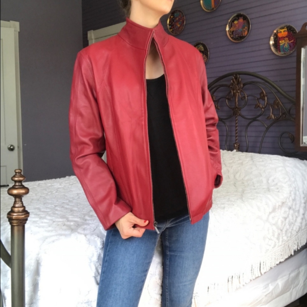 Nine West Leather Jacket
